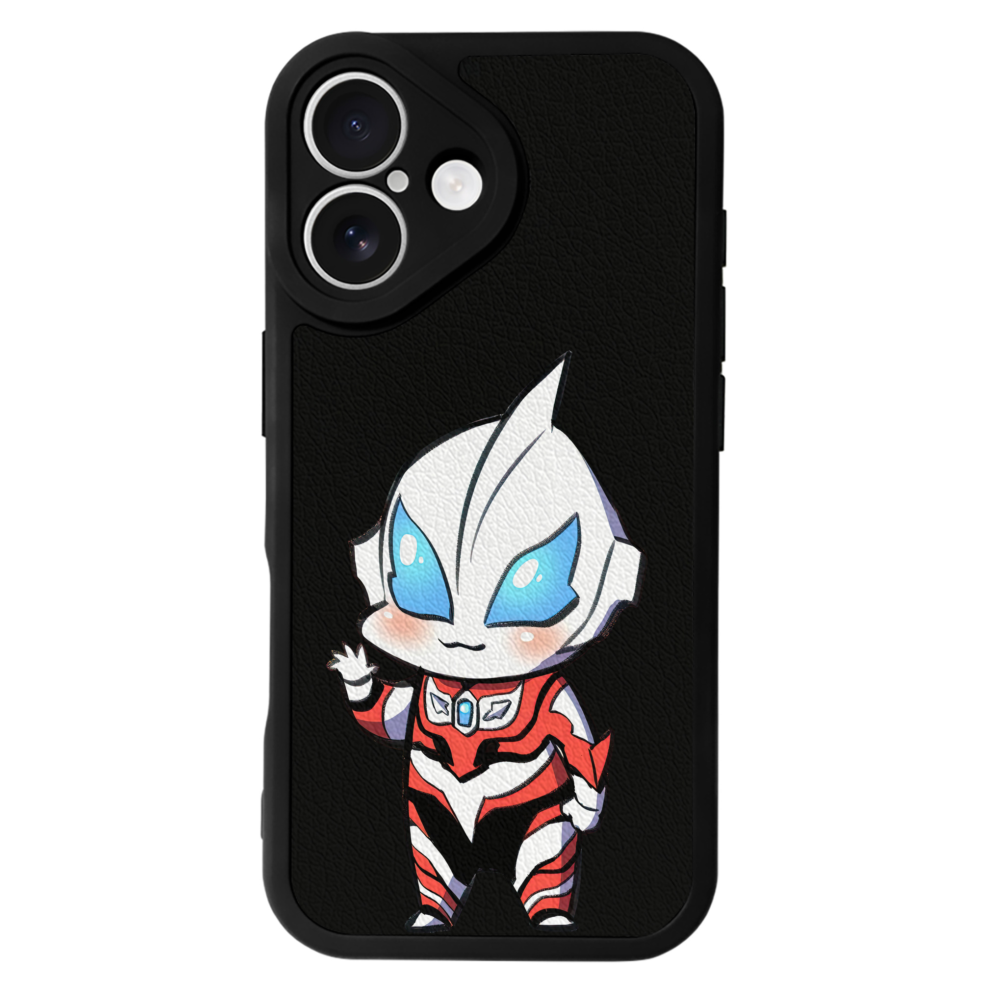 （画像用） ウルトラマン Ultraman 【iPhone 16シリーズ対応】シリコンスマホケース（レザー調） 材質：シリコン